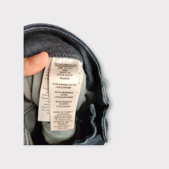 Good American Womens Good Legs Skinny Jeans 28 Dark Wash Stretch Denim - Picture 8 of 8